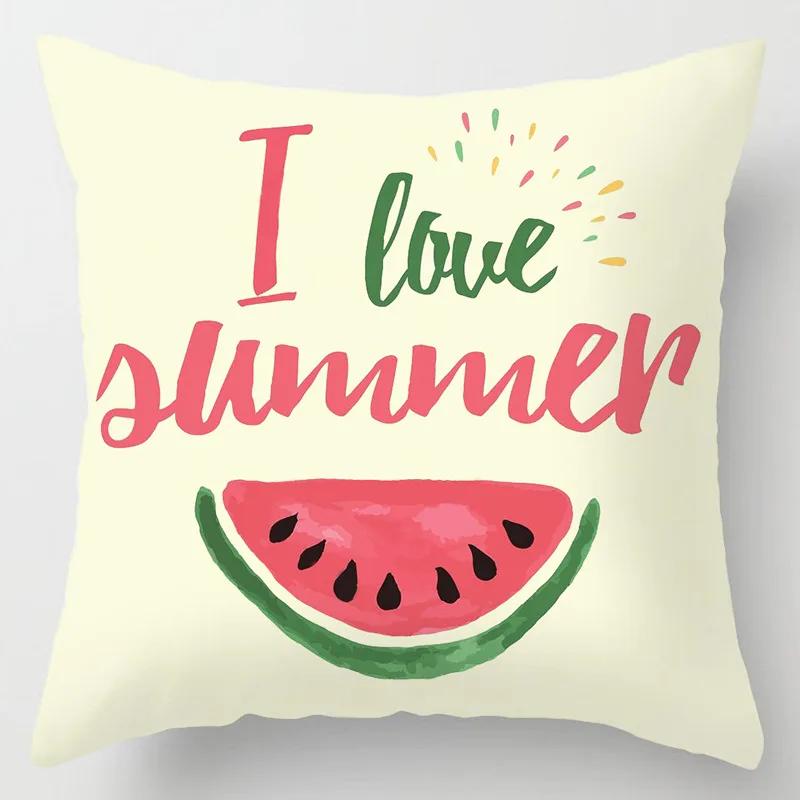 Sofa Bed  Pillowcase Bedroom Home Decor Summer Fruit  Hawaiian Holiday