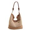 Borsa Tote Traforata Una Borsa da Donna Casual di Grande Capacità Stile Vacanza Monospalla