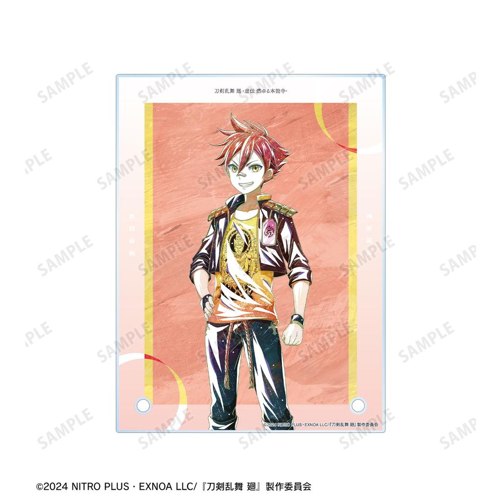 Anime Ranbu Kai Kyoden Burning Aizen Kunitoshi Touken Ranbu Kai Kyoden Burning Honnoji Ani Art 2nd Edition A6 Acrylic Panel "Touken Honnoji"