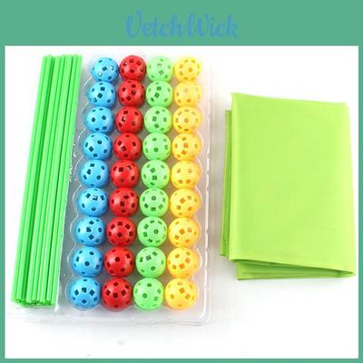 Plastic Diy Tent Assembly Toy With Balls And Sticks For Indoor Kids Play