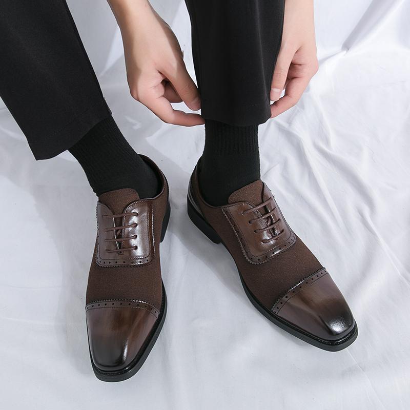 

Мужские дерби, деловые, деловые, кожаные туфли, мужские, ретро, смокинг, свадебные, пиджаки, туфли-седла, кофейные, большие размеры EU: 46 коричневый