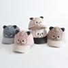 Kids' Autumn/Winter Windproof Warm Duckbill Cap with Cartoon Rabbit Design