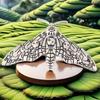 Alloy Hair Clip Moth Decor Gothic Vintage Hair Pin 3.31×1.89in for Halloween Party Costume Accessories