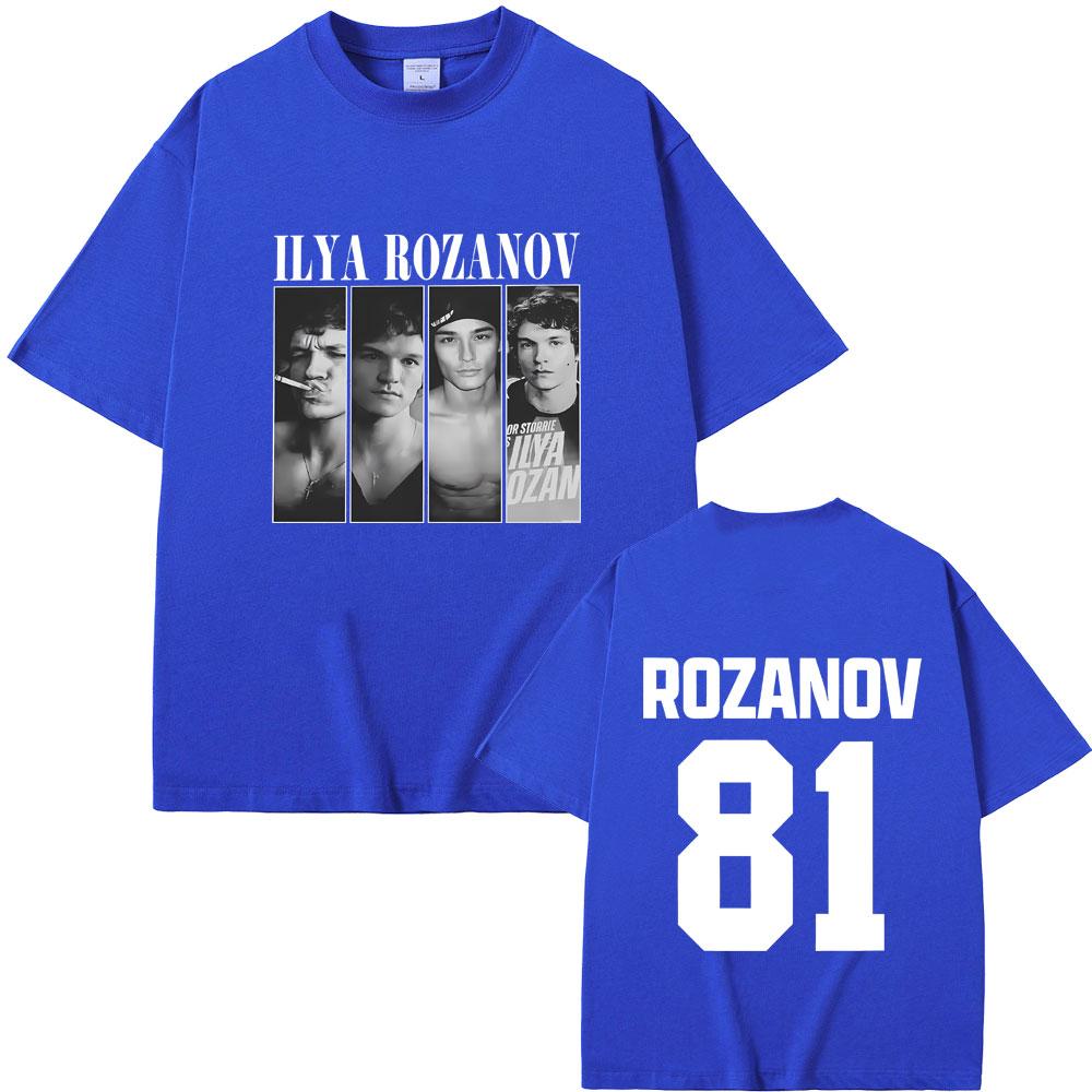 Heated Rivalry Ilya Rozanov Hollanov 81 T Shirts Men Women Clothing Casual Oversized Streetwear Unisex Fashion Vintage Tshirt