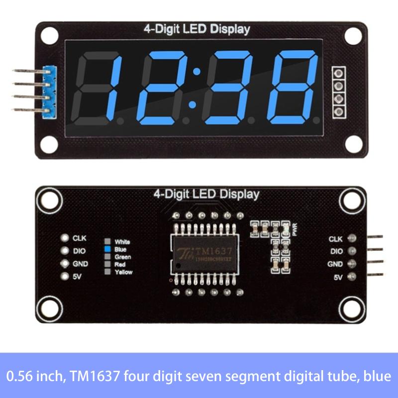 Tm1637 0,56 palce 4bitový LED digitální trubicový displej 7segmentový displejový modul LED elektronická hodiny displejový modulová deska pro Arduino