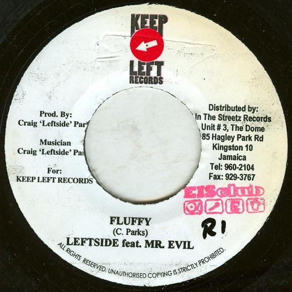 

7inch Record CRAIG LEFTSIDE PARKES MR. EVIL Fluffy NONE Keep Left Recor 2008 Jamaica Reggae Ska Dub Used