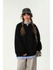Unisex Schwarzer Faux Two-Piece Langarm-Hoodie - Frühling/Herbst 2025 Lockerer Casual Pullover