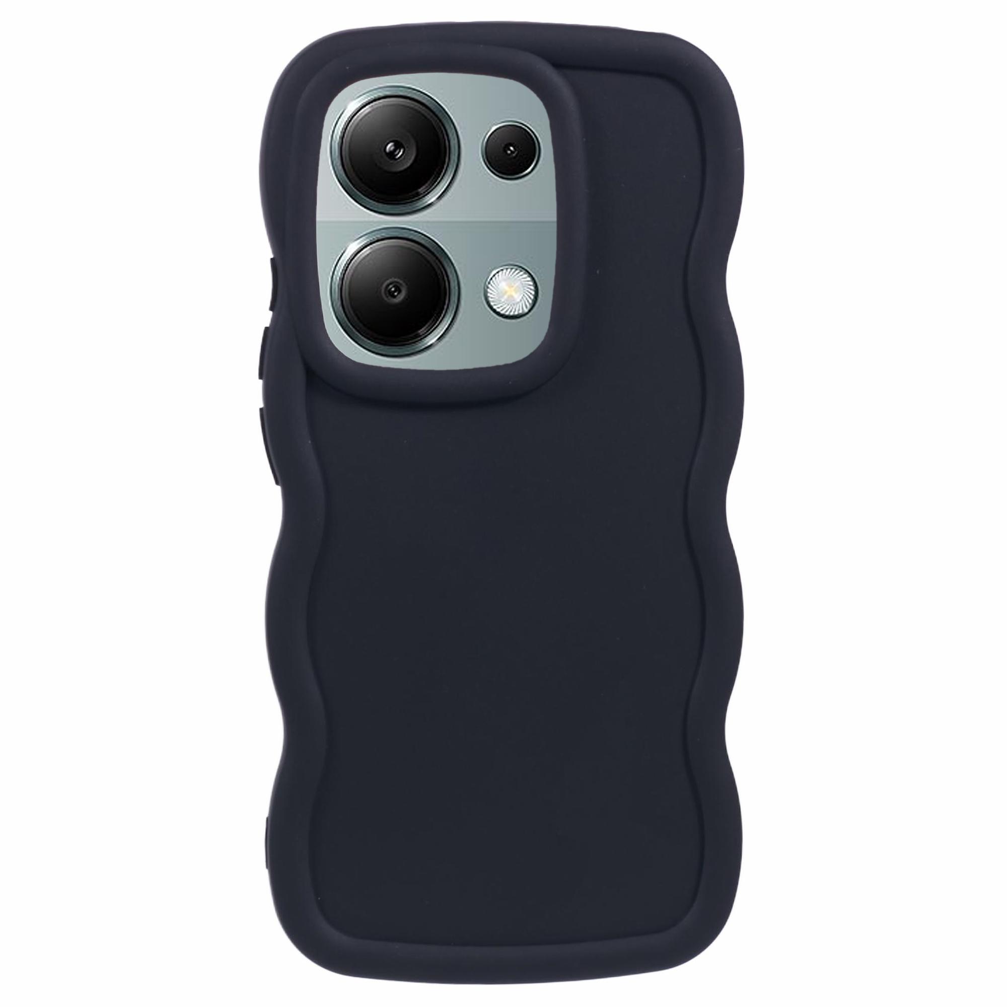 

Серия XL Для Xiaomi Redmi Note 13 Pro 4G/Poco M6 Pro 4G ТПУ Чехол Волнистый край Чехол для телефона Black