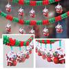 Creative 3 Meters Santa Claus Banner Santa Claus Cartoon Christmas Tree Garland Cute Happy New Year Home Snowman Flag