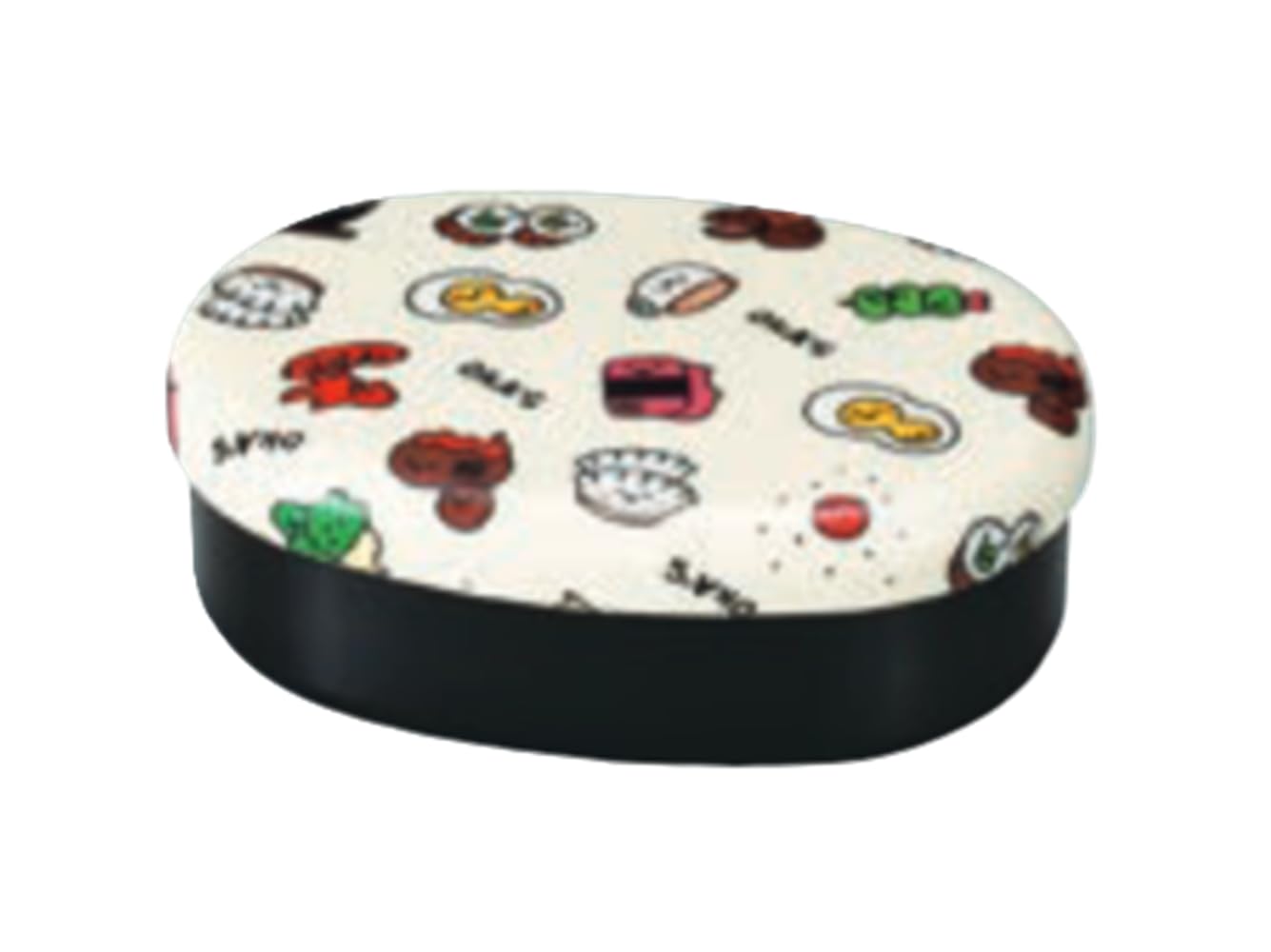 

Tatsumiya Oval Lunch 30511 OKA S Cloth-Covered Single-Tier Box, White, 480cm, белый