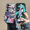 Hatsun M-MikuES Anime Telefoonhoesje Voor Samsung S 24 Fe 25 Ultra Plus 20 Lite 21 30 22 23 24 22 Ultra 5G Fundas