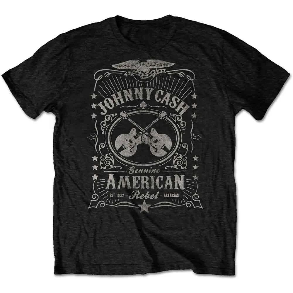 Johnny Cash - American Rebel - Black T-shirt XXL