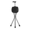 Walking Stick Three Legged Stool Cane Stool Hiking Walking Stick Aluminum Alloy Folding Chair Cane
