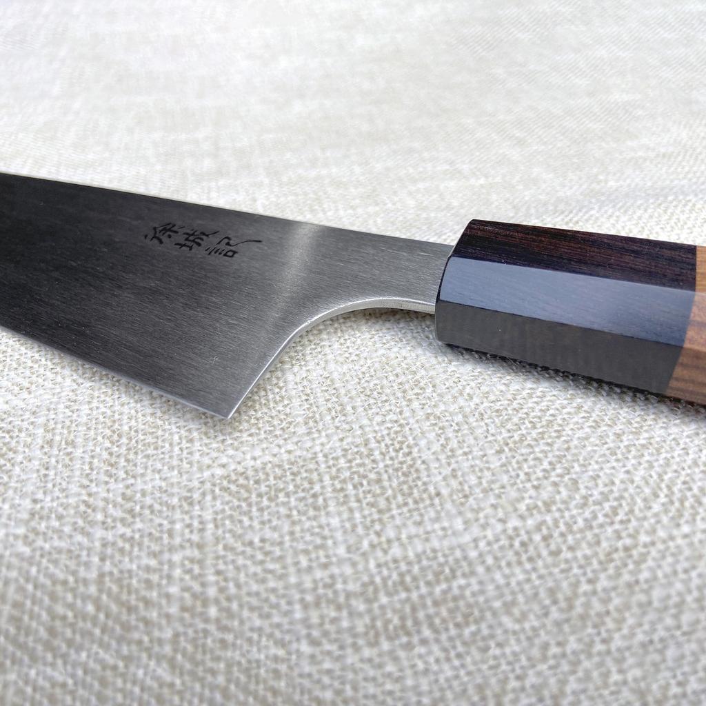 7 Inch Kiritsuke Knife T12A High-carbon Steel Core Sanmai-gawari Blade Slicing Cleaver Handmade Forged Kitchen Knife Wood Handle