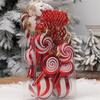 15pcs Plastic Christmas Candy Ball Pendant Reusable Merry Christmas Decor  Wedding Party