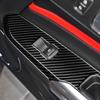 Adesivo de fibra de carbono para decoração de painel de interruptor de elevação de janela de carro, decalque, capa de acabamento para Ford Mustang GT 2015- Carro