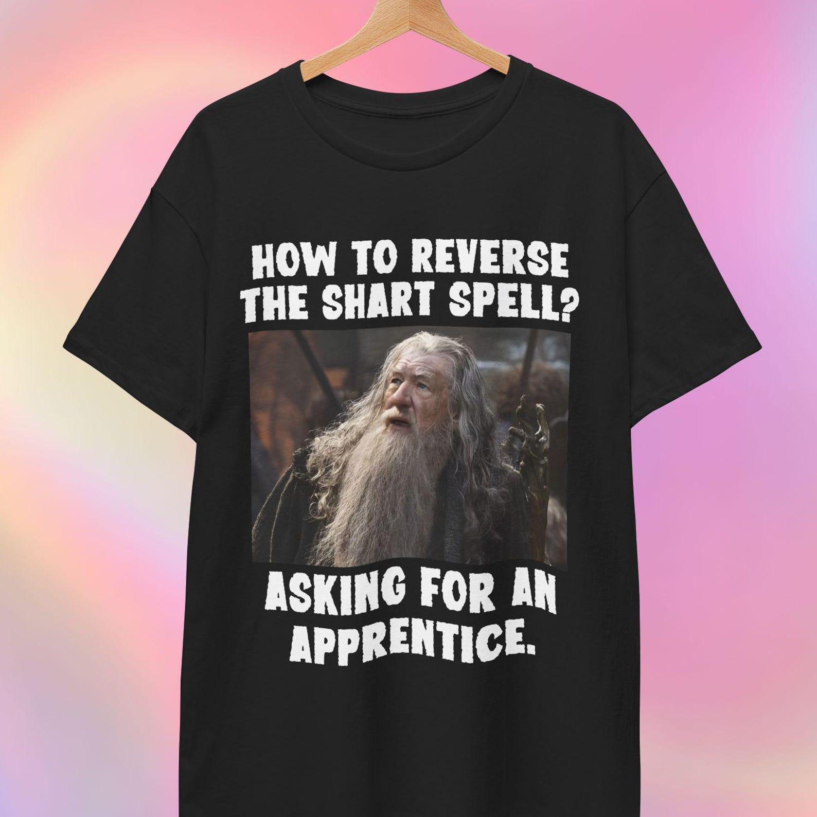 Shart Spell T shirt | Wizard Meme Shirt L