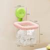 Dopamine Color Suction Cup Storage Box Wall Hanging Transparent Waste Face Towel Organizer Abs Cosmetic Holder Case