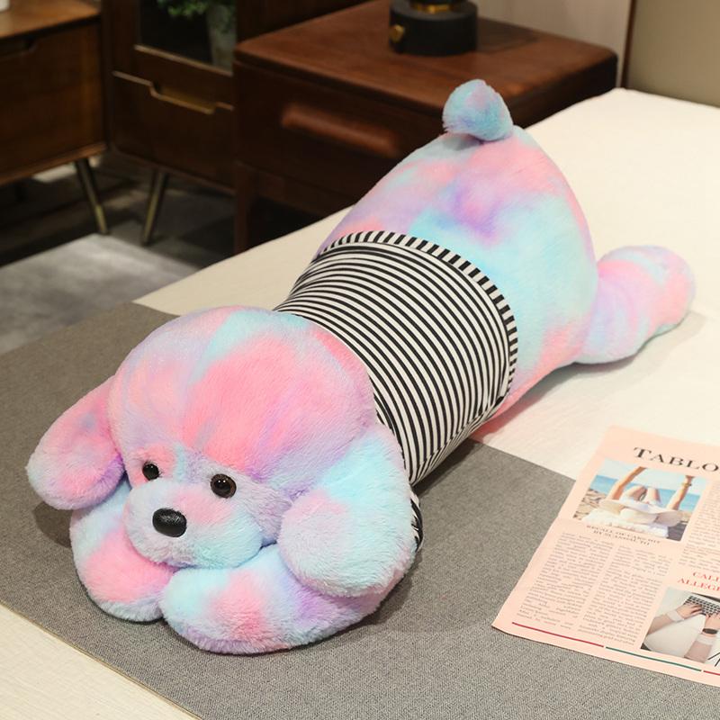 Lying Dog Plush Stuffed Pillow Toy Soft Simulation Puppy Back Cushion Room Decor Birthday Xmas Gift