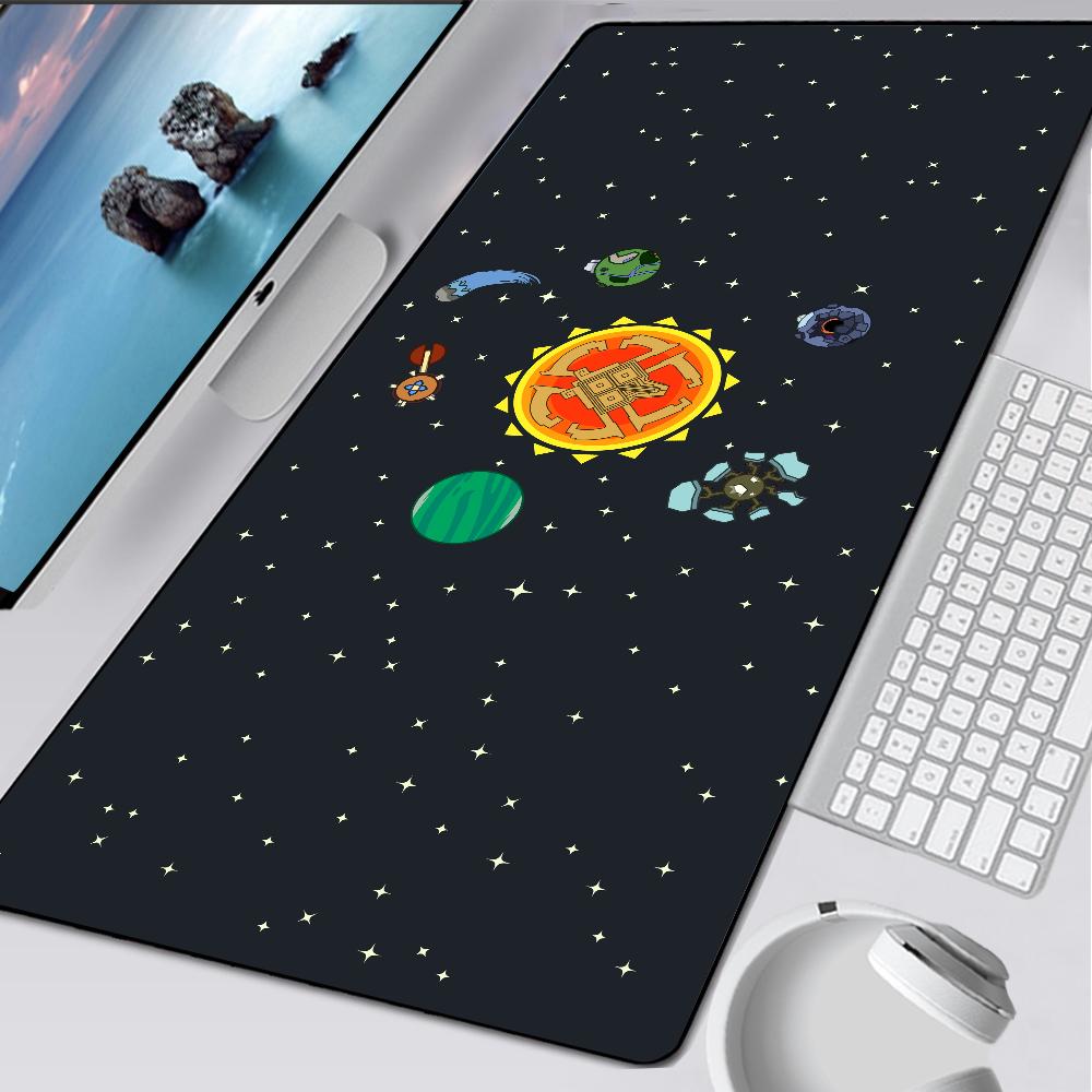 Outer Wilds Large Gaming Mouse Pad Computer Mousepad Pc Gamer Mouse Mat Laptop Mausepad Xxl Mouse Carpet Keyboard Mat Desk Pad