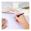 PATIKIL 2pcs Black Ink Ballpoint Pens, Crystal Diamond Twist Metal Pens 1.0mm Medium Point, Gold for Notes, Journaling, Gifts, Office