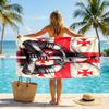 Cross Templars Knight Fashion Beach Towel: Ideal for Summer Adventures Soft, Absorbent and Quick Drying Suitable for Swimming and Bathing