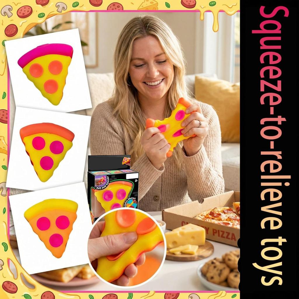 NEW Nee-doh Nice Cream Cone Colorful Ice Cream Shaped Sensory Stress Reliever Fidget Tool for Anxiety  Focus for Adults  Kids