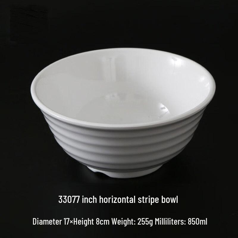 

Melamine Striped Bowl