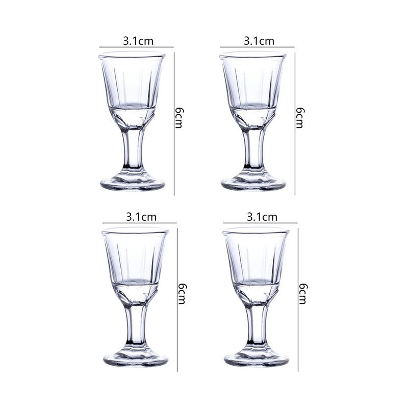 

100ml Wine Dispenser Transparent Baijiu Pot Party Luxury Wine Decanter 10ml 4pcs Sets Shot Glass High Footed Small Wine Glass 10ml-100ml