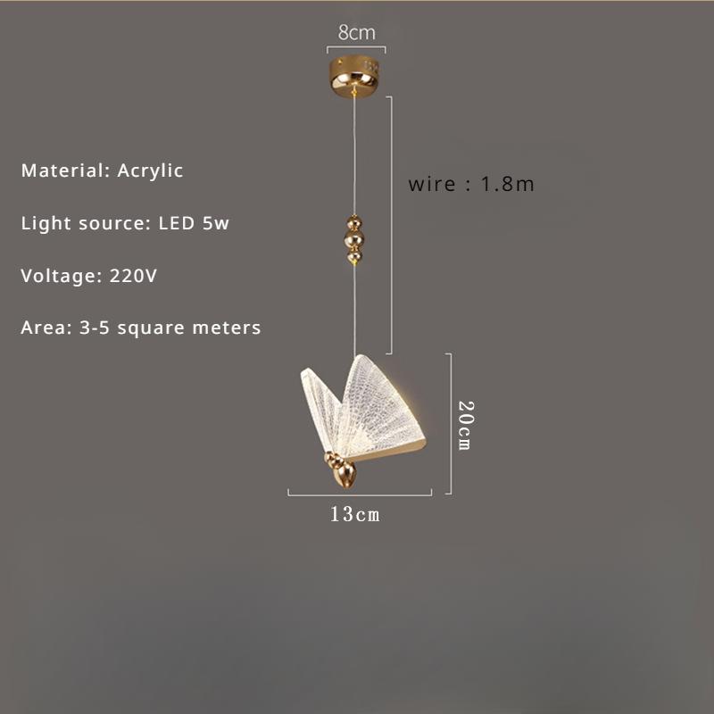 Nordic Creative LED Butterfly Wall Lamp Modern Romantic Living Room Bedroom Bedside Decoration Wall Corridor Lighting Fixtures