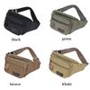 Thick canvas waist bag, outdoor leisure sports crossbody chest bag, men's portable change phone bag, multifunctional-A-DH