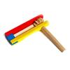 1Pc Wooden Clapper Kids Rhythm Wood Percussion Instrument Long Handle Castanet For Children Educational Musical Instrument