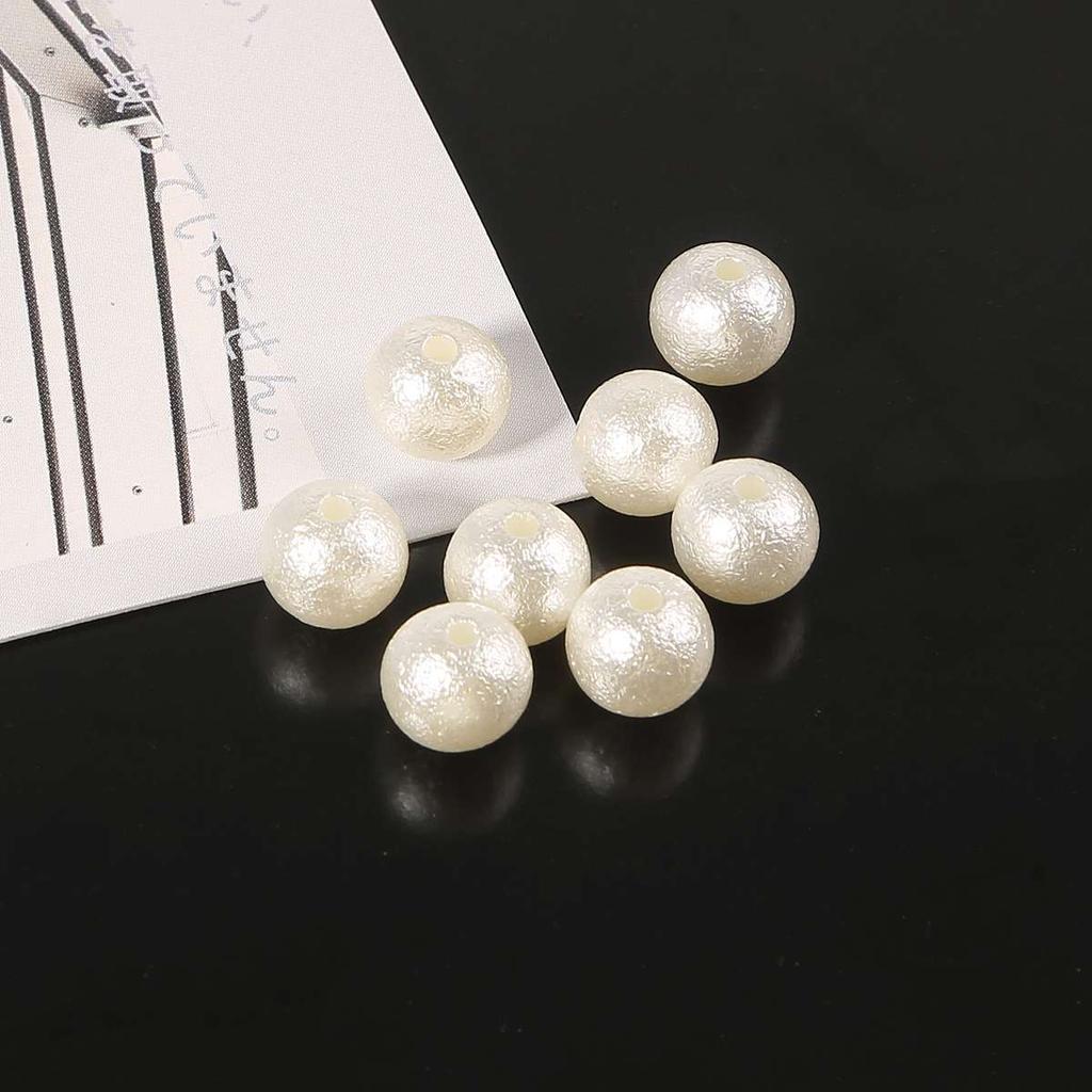 10-500Pcs ABS Wrinkled Pearl Beads for DIY Jewelry Craft Making Home Decoration Art Faux Pearls for Vase Fillers