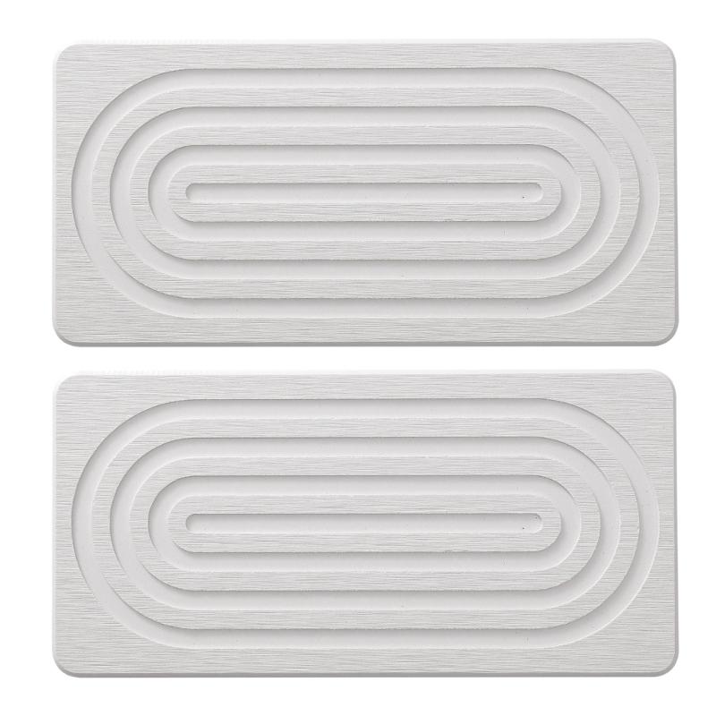 2Pieces Natural Water Absorbing Stone Soap Holder Tray For Bathroom Countertop And Sink Organization Counter Top