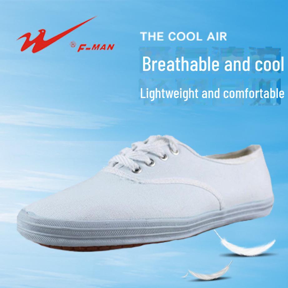 

Белые низкие парусиновые кроссовки Double Star Unisex — повседневные кроссовки на плоской подошве для женщин, мужчин и студентов, идеально подходят для бега. 170 белый