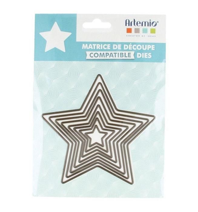 Cutting Dies - Sizzix - Star Template Kit - 8 Pcs - Multicolor - Mixed