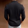 Mens   Shirts Classic Long Sleeve Buttons Fitness Workout T-Shirts Casual Fall Gym Muscle Fit Sports Tops