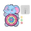Dartboardwith Stick Balls Children Elephant Dartboard Set Hook and Loop Dartboard with 3 Stick Balls and Hooks Hookand Loop Dartboard Set