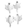 4 Pieces Hanging Halloween Horror Decorations With Skeleton Hands, Spooky Expressions For Front Porch And Tree