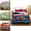 Luxurious 3d Printed Roblox Game Bedding Set With Soft Duvet Cover And Pillow Shams