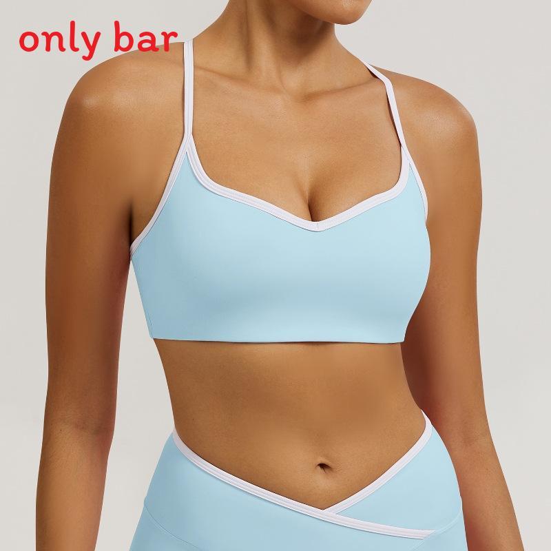 Yoga Sports Bra For Women With Quick Dry Fabric Mesh Back Support For Running And Fitness