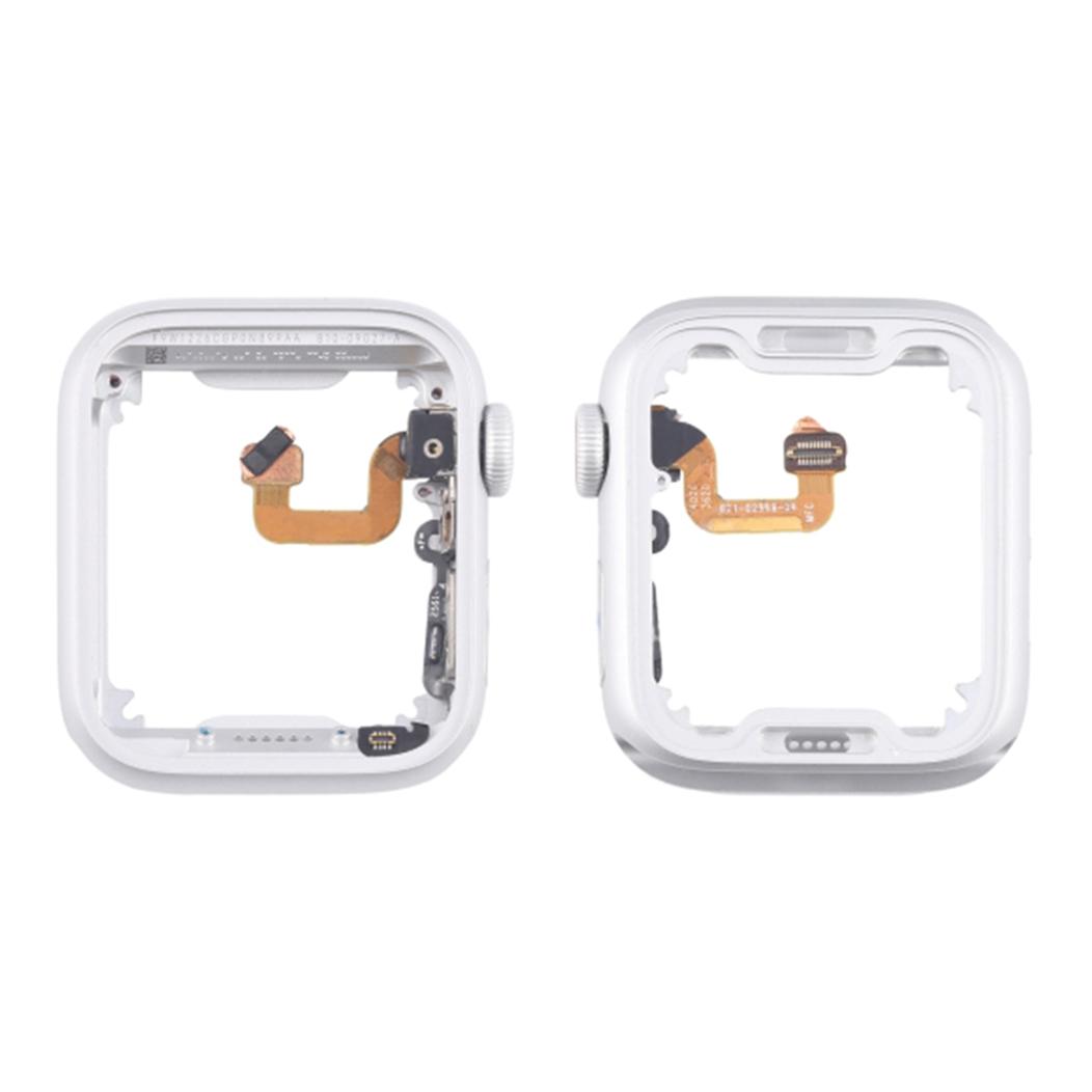 

Для Apple Watch Series 6 44 мм (Видання LTE) Розбирання середньої рамки з кабелем бічного ролика та цифрової коронки (Без логотипу) Silver