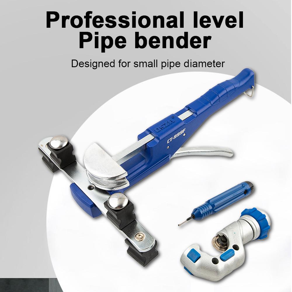 Manual Tube Bender Copper Tube Bending Tool Set Manual Tube Bending Machine for 5-12MM Air Conditioning Aluminum Copper Tube