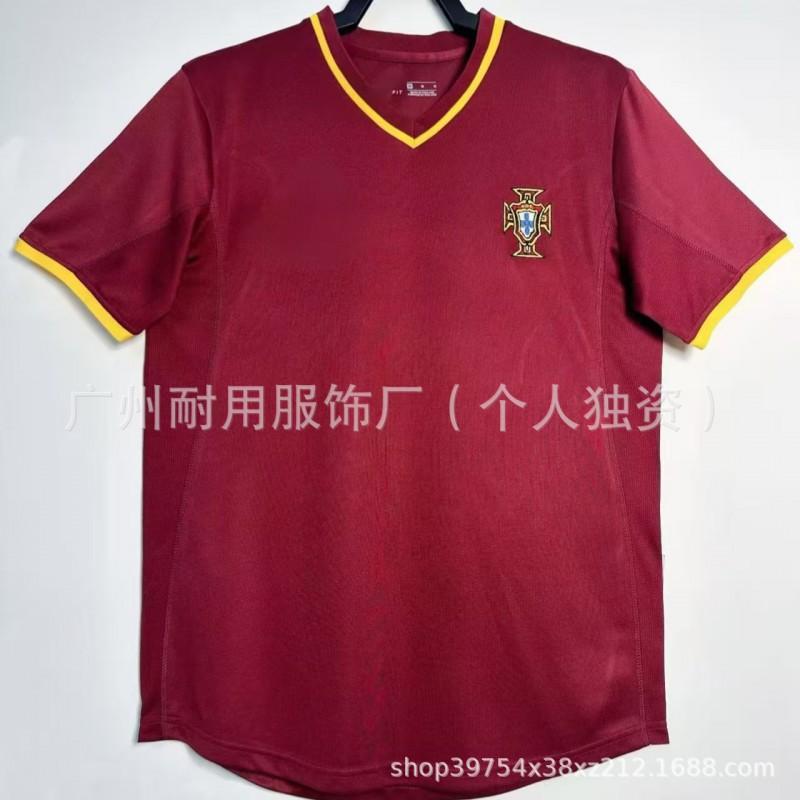 Retro Portugal Jerseys Commemorative Version No. 7 17 C Ronaldo Football Uniform Classic
