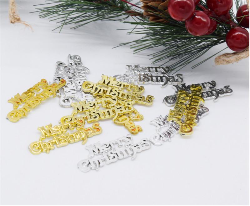 Merry Christmas Tree Ornaments: Small Sign Decorations