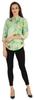 Inkmeso Fashionable Printed Casual Top For Women  s Mandarin Collar Relaxed-Fit Tunic
