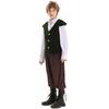 Medieval Renaissance Prince Costume Kids Halloween Party Stage Performance Outfit Set