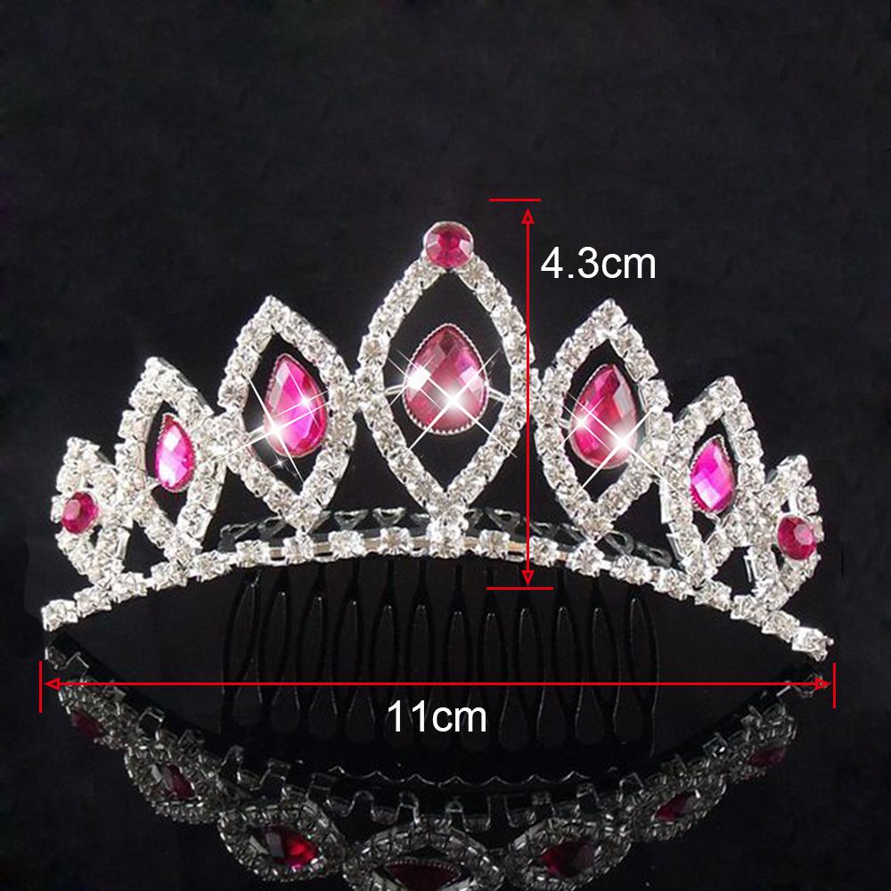Princess Crown For Girls Party Bridal Crown Tiara Diadem Crystal Floral Wedding Bridal Hair Accessories Head Jewelry Gifts