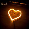 Herzförmiges LED-Neonlicht, Stroboskop-Blitzmodi, superhell, einfache Installation, LED-Anzeige, Schild, Autobeleuchtungszubehör