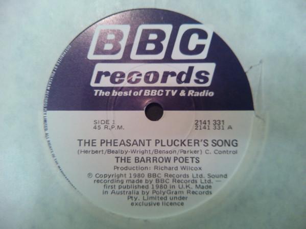 

7inch Record BARROW POETS Pheasant Pluckers Song 2141331 BBC 1980 Australia CountryFolk Used